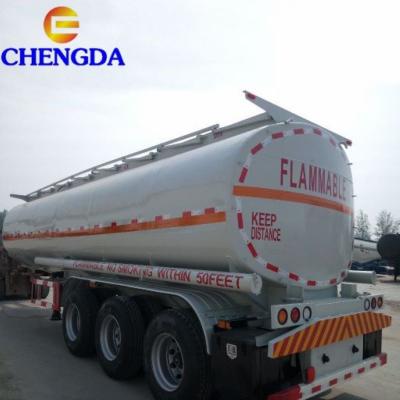 36000 Litres Pétrolier Fuel Tanker Semi Remorque